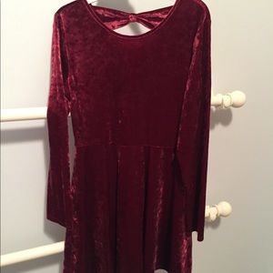 Burgundy Holiday Dress